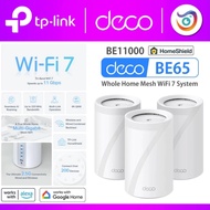 TP-Link Deco BE65 BE11000 Whole Home Mesh WiFi 7 System Range Extender 11 Gbps Tri-Band WiFi