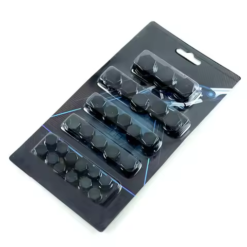 Motorcycle Parts Screw Nut Bolt Cap 1.4/1.2/1.0/0.8cm 30Pcs Accessories Black For Honda Motorcycle S
