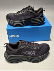 新店特惠HOKA ONE ONE Bondi 8 運動 舒適 低幫跑步鞋 男女同款 黑色