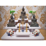 Thailand White 7-Layer Shelf 7-Layer Small God Table Small Altar 7-Layer Table Amulet Table Buddha S
