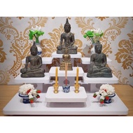 Thailand White 7-Layer Shelf 7-Layer Small God Table Small Altar 7-Layer Table Amulet Table Buddha Statue God Table Prayer Altar mini Table tm03