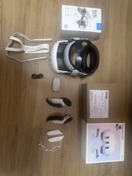 Meta Quest 3 128GB + BOBOVR M3 Pro + AMVR 握把手帶