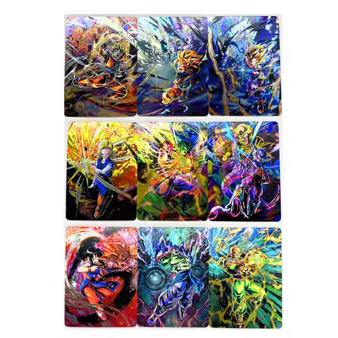 9pcs/set Dragon Ball Z GT Latest Technology Super Saiyan Heroes Battle Card Ultra Instinct Goku Vege