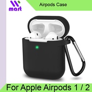 (Ready Stock) Airpods Case Silicone Protective Soft Cover with Keychain for Airpods Pro 3 m / Airpod