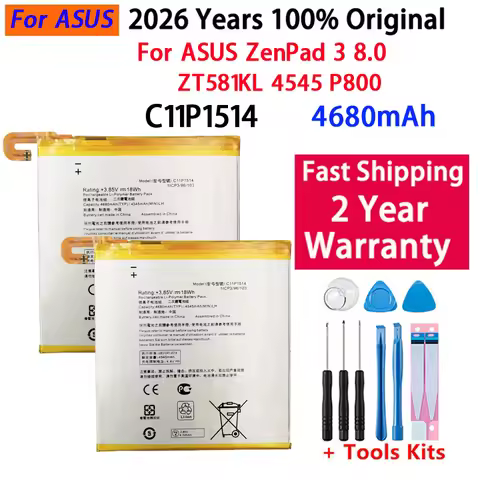 Baterai Baru 4680MAh C11P1514 Kualitas Tinggi untuk Baterai Tablet For Asus Zenpad Z8 P008 Z581KL Ba