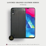 Samsung Galaxy A21 A21s A31 A32 4G 5G Soft Slim Flexible Leather Laychee Grained TPU Phone Case Cove