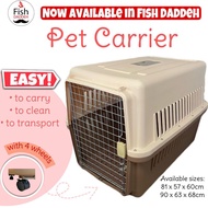 Dog Travel Cage Carrier Crate for Large Dogs with wheel