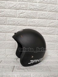 HELM BOGO RETRO JPN ARC HITAM DOP ORIGINAL SUDAH SNI