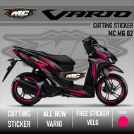 Cutting Sticker - Aksesoris Motor Stiker Honda Vario 125 & 150 New Terbaru 2019 2020 2021 Free Velg
