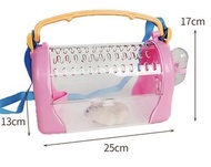 現貨鸚鵡外出籠 粉紅色