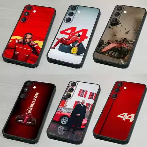 44 L-Lewis H-Hamilton-ES Phone Case For Samsung S 25,24,23,22,30,21,10,9,Ultra,Plus,Lite,FE,4,5G Bla