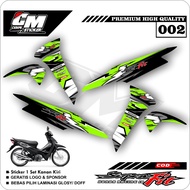 Supra Fit New, Fit X, Fit S Variation Striping Sticker Decal Standard Premium Racing CM02