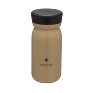 snow peak 雪諾必克 不鏽鋼真空保溫瓶 M型 350  砂棕色  350ml  1個