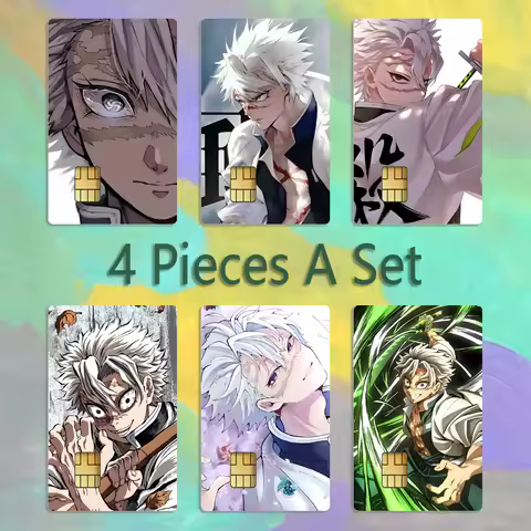 Shinazugawa Sanemi Card Stickers Credit Visa Debit Bank Charge Card Bus Metro Waterproof Sticker Dec