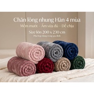 (BUY 1 GET 1 FREE) 4-SEASON PREMIUM FUR BLANKET BCOM 2MX2M3 - LUXURY LINE, SMOOTH, thin blanket (C21