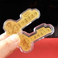 New Pure Gold Fortune Key 999/24k (0.2g) Collectible Gift Promotional Gift