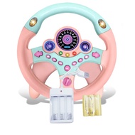 Kids Electric Early Education Simulation Steering Wheel Toy Multifunctional High Simulation Car Driv