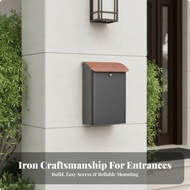 Package Locker Anti-Theft Wall-Mounted Parcel Drop Box Parcel Storage Box Weatherproof for Homeowner