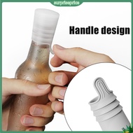 surpriseprice| Champagne Saver Plug Soft Drink Cover Seal 4pcs Silicone Wine Bottle Stoppers Reusable Leakproof Sealers for Wine Beer Champagne Southeast Asian Buyers' Favorite