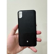 ✨Mont Blanc 萬寶龍 iphone XS max手機殼 皮革材質  原價6100