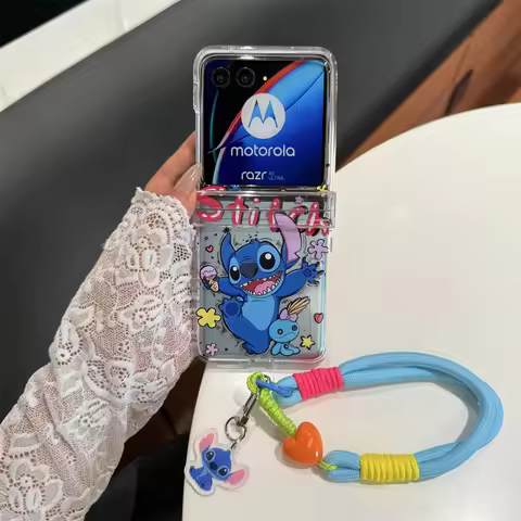 Stitch Phone Case Hinge Protector For Motorola Razr60 Ultra Razr 60 50 40Ultra Moto Razr 2025 Transp