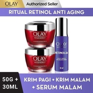 [LEBIH HEMAT] Olay Retinol Ritual Pelembap  Serum Anti Aging