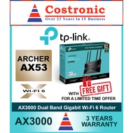 TP-Link Archer AX53 AX3000 Dual Band Gigabit Wi-Fi 6 Router ( 3 Years warranty from Ban Leong Techno