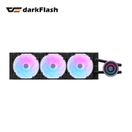 darkFlash DN360D 冰旋峰 黑 (360mm/2.1″液晶顯示水冷頭/ARGB燈光/預裝風扇/12cm風扇*3/五年保固)