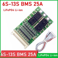 Bảng Bảo Vệ Pin Lithium Li-ion LiFePO4 6S ~ 13S 25A BMS 24V 36V 48V 7S 8S 10S 12S Cho Máy Khoan Công