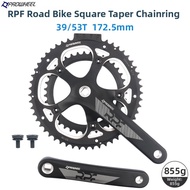 PROWHEEL | Road Bike Square Hole Dual Crankset 53 Teeth 39 Teeth 10-20 Speed