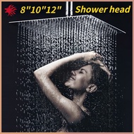 Stainless Steel Shower Head 360 Degree Rainfall Shower Square Set Wall Mounted Arm High Pressure shower