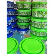 Thick bowl with tight lid Motif HGP17620/ Cute Glass bowl/ cute bowl/ pudding bowl