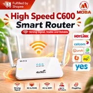 FBS C600 Smart WiFi Router High Speed Wireless Internet Strong Signal 4G Router SIM Card Home Office