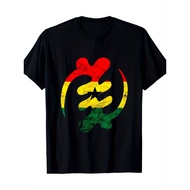 【SG | NO MOQ | Multiple Colors | COD】Gye Nyame Adankara African Symbol Ghana Flag T-Shirt