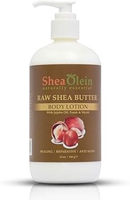 RAW SHEA BUTTER BODY LOTION WITH JOJOBA, FRANKINCENSE &amp; MYRRH