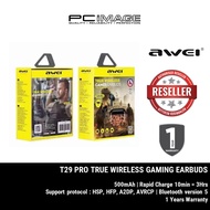 AWEI T29 PRO TRUE WIRELESS GAMING BLUETOOTH EARBUDS