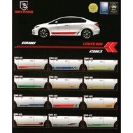 Honda Civic Lower Bar Sticker Set - Civic FD