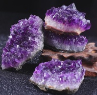 10-40g 1PC Amethyst Geode คริสตัลธรรมชาติควอตซ์หินแร่ตกแต่งจํานวนมากรูปร่างไม่สม่ําเสมอดิบหินตกแต่งบ