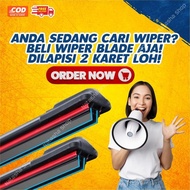 DOUBLE BLADE RUBBER DUAL WIPER INNOVA 2005-2015 SIZE 24 - 16 INCH FRAMELESS CAR WIPER PAIR