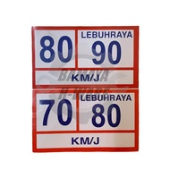 70/80 & 80/90 Speed Limit Sticker. Lorry Sticker Vehicle Sticker. Sticker Lori.