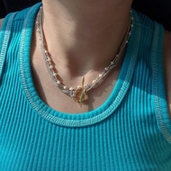 Substore.th/pearl lining necklace/ bracelet สร้อยมุข handmade/silver 925/มุขนํ้าจืดแท้