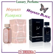 Hayaati Florance & Hayaati Black Eau De Perfume By Lattafa edp 100ml This Items 100% Original Produc