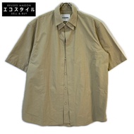 Jil Sander J21DL0171 J45248 Beige Double Layer Cotton Poplin Shirt Size 38 [Used]