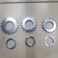 Cog fixie oxo And Lock Doltrap Fixie Chrome Fixed gear COG HubRing