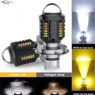 1PC Two-Color Super Bright Motorcycle LED Headlight T19 P15D H4 H6 BA20D Bulb LED20