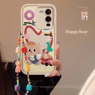 VIVO original dopamine bear phone case for S10 silicone lanyard soft phone case