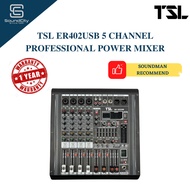 TSL ER402USB 5 Channel Professional Power Mixer