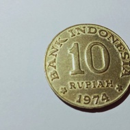 10 Rupiah Tabanas 1974 Kuning