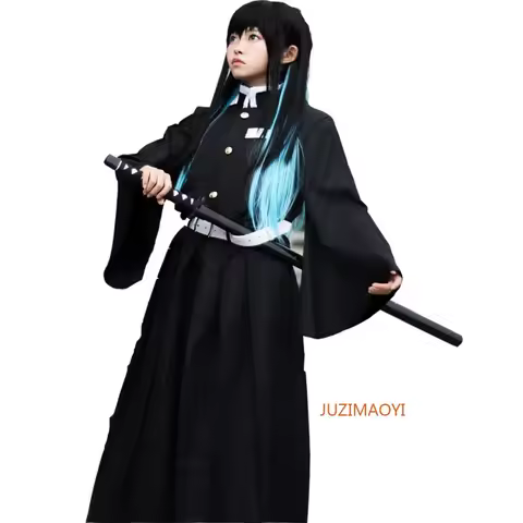 Aime Tokitou Muichirou Cosplay Costume Demon Slayer Cosplay Kimetsu No Yaiba Kisatsutai Uniform Wig 