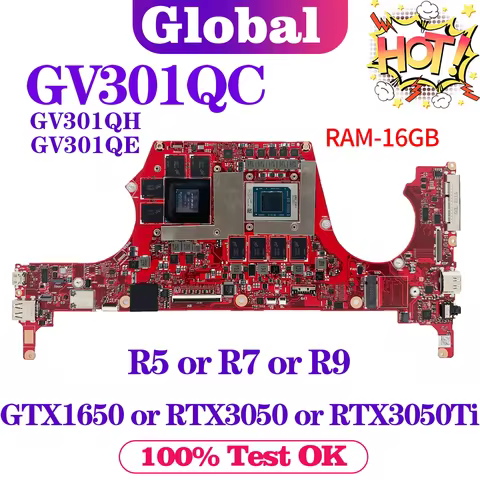 Motherboard GV301Q GV301QC GV301QH GV301QE GV301 Mainboard For ASUS Laptop R5 R7 R9 GTX1650 RTX3050 
